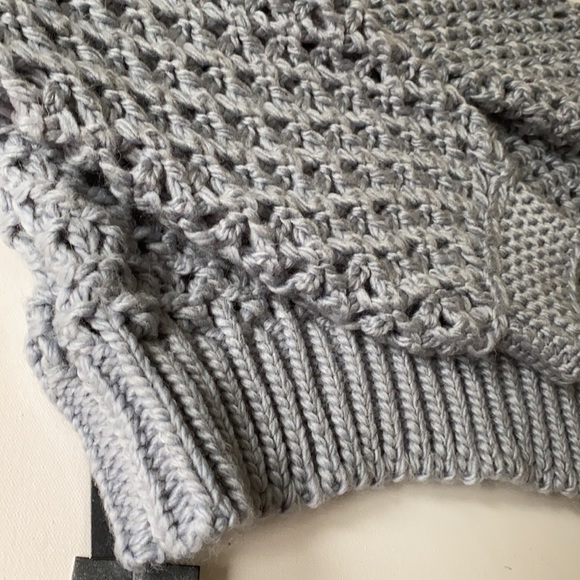 NWT Sweater grey DAXI  chunky knit very cool sweater sz M - Picture 7 of 10